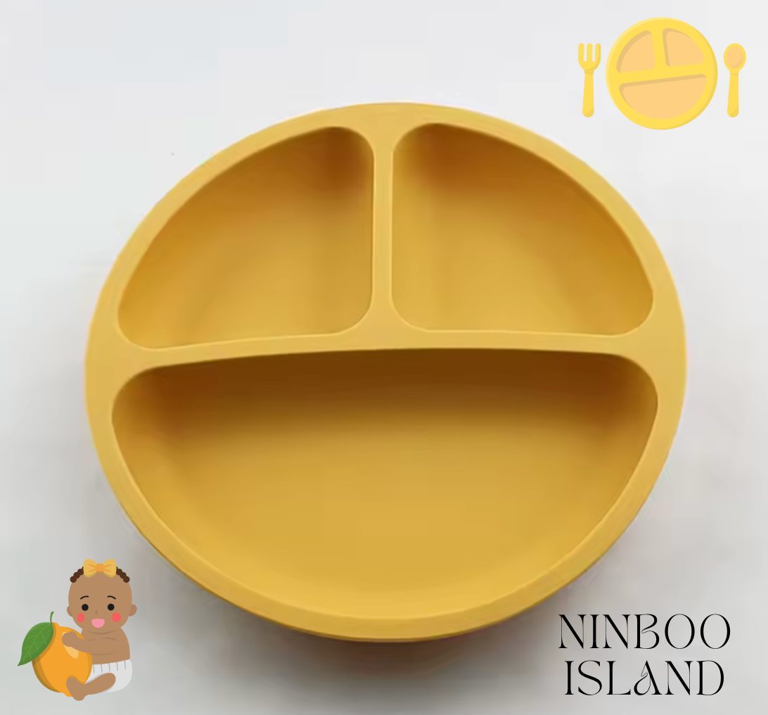 Assiette Compartimentée Bébé – Pratique, Élégante, Antidérapante