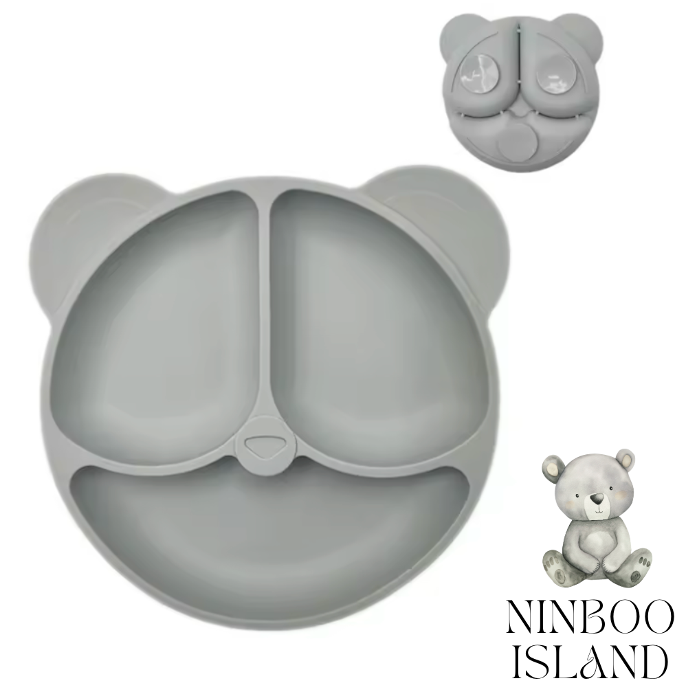 Assiette Compartimentée Bébé – Pratique, Élégante, Antidérapante